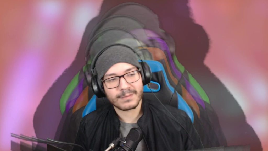 Example of streamer with multiple cameras and effects