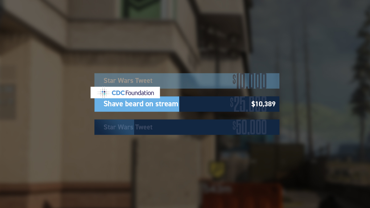 CouRage Charity Stream Custom Goal Widget