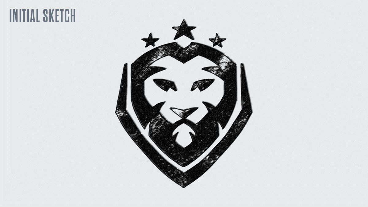CouRage Logo Sketch and concepts process
