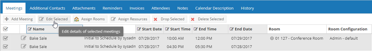 Event MultiEdit Button