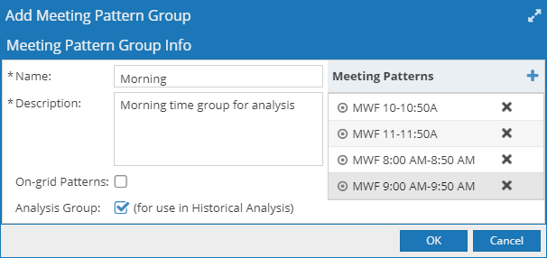 MeetingPatternGroup_AnalysisGroupSetup