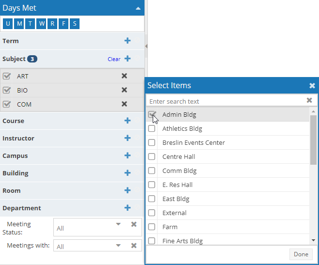 SectionList_Filters
