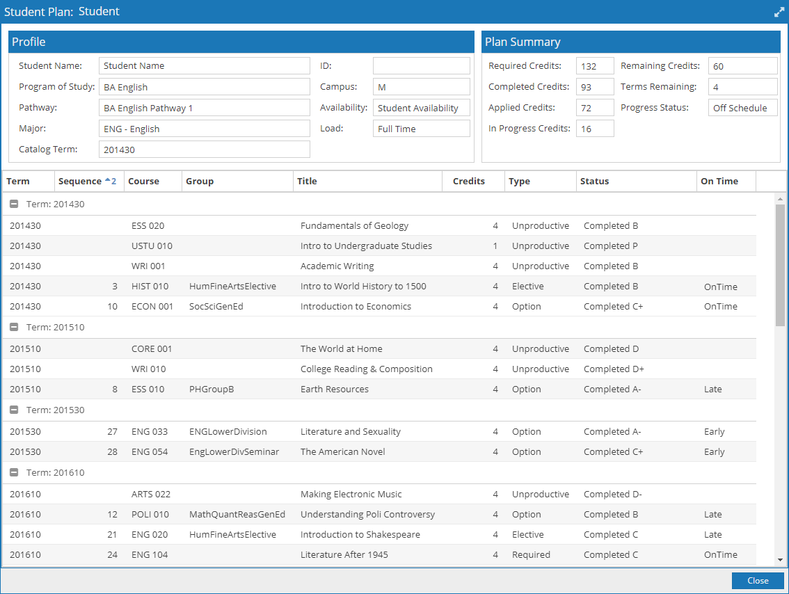 StudentPlan