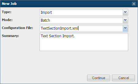 TextImportJob