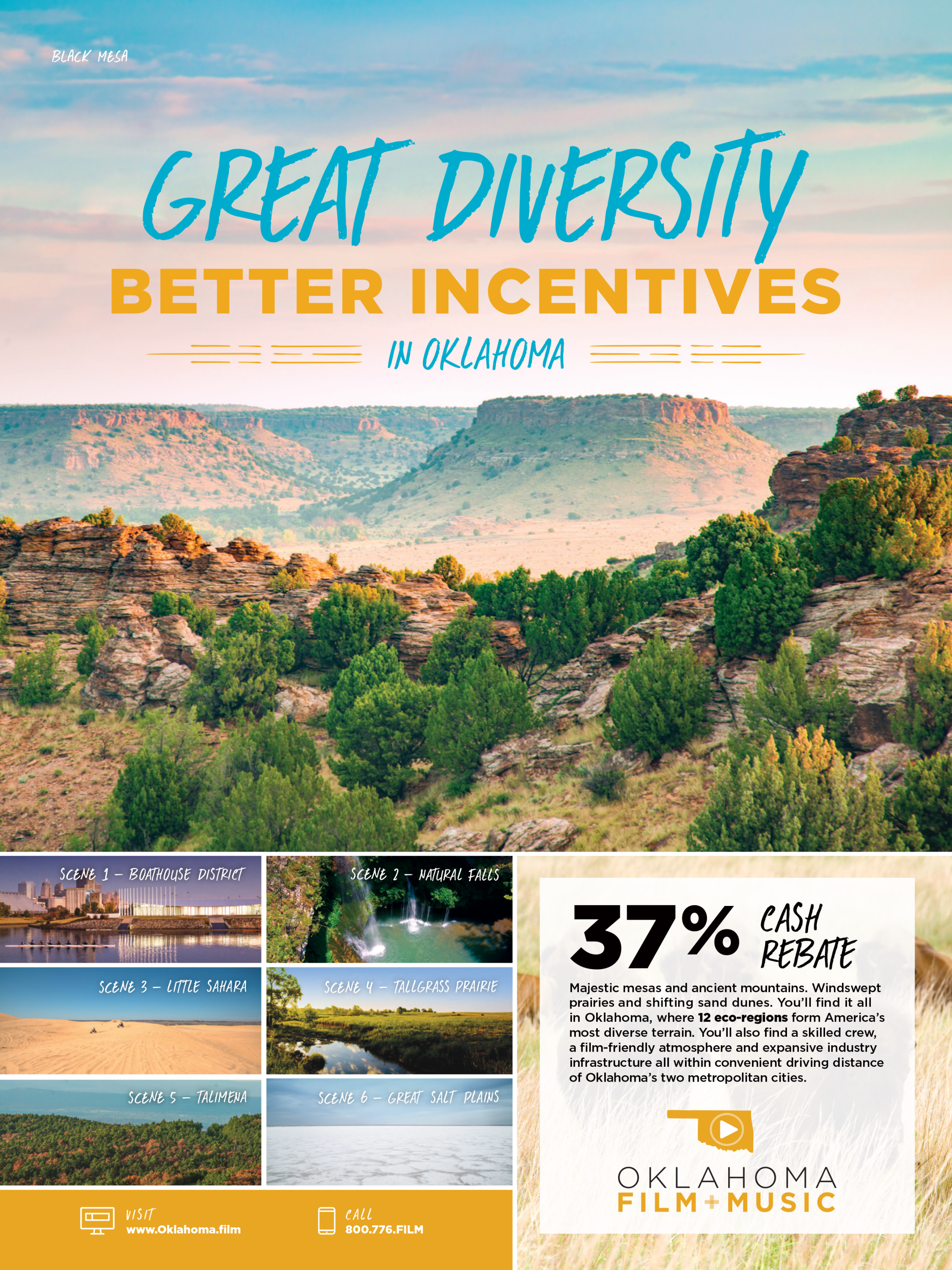 Oklahoma Film + Music Office Great Diversity Ad