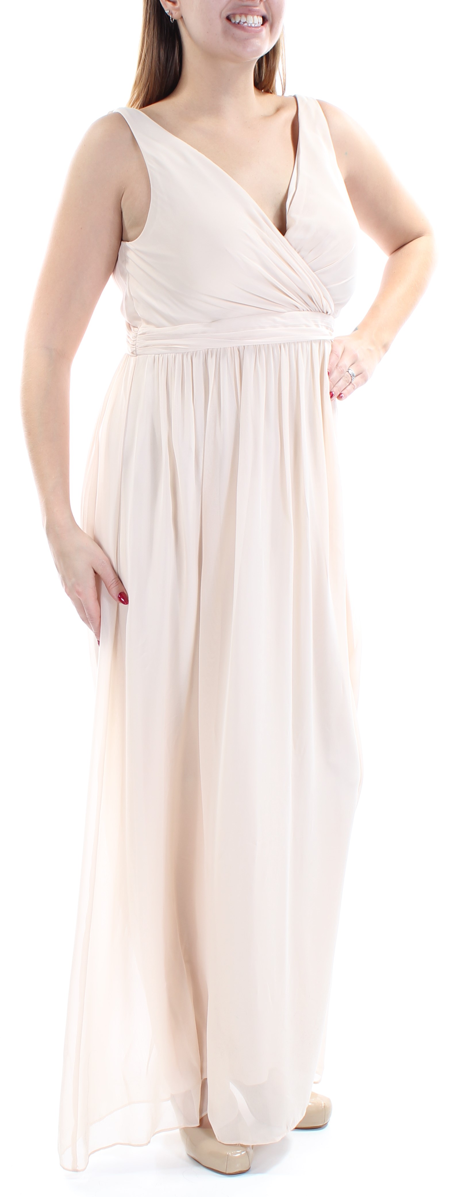 adrianna papell empire waist formal dress