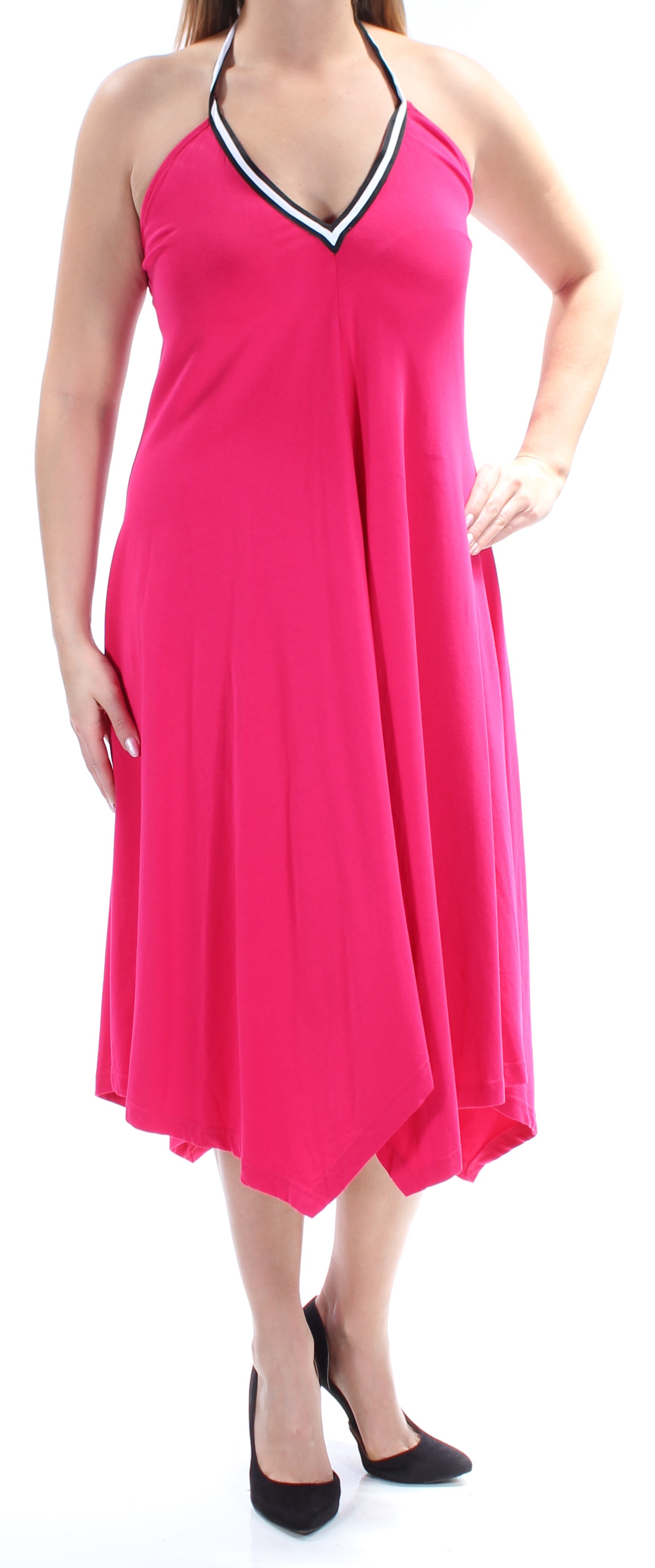 CYNTHIA ROWLEY Womens Pink Halter Sleeveless Shift Dress XL 728870049980 | eBay