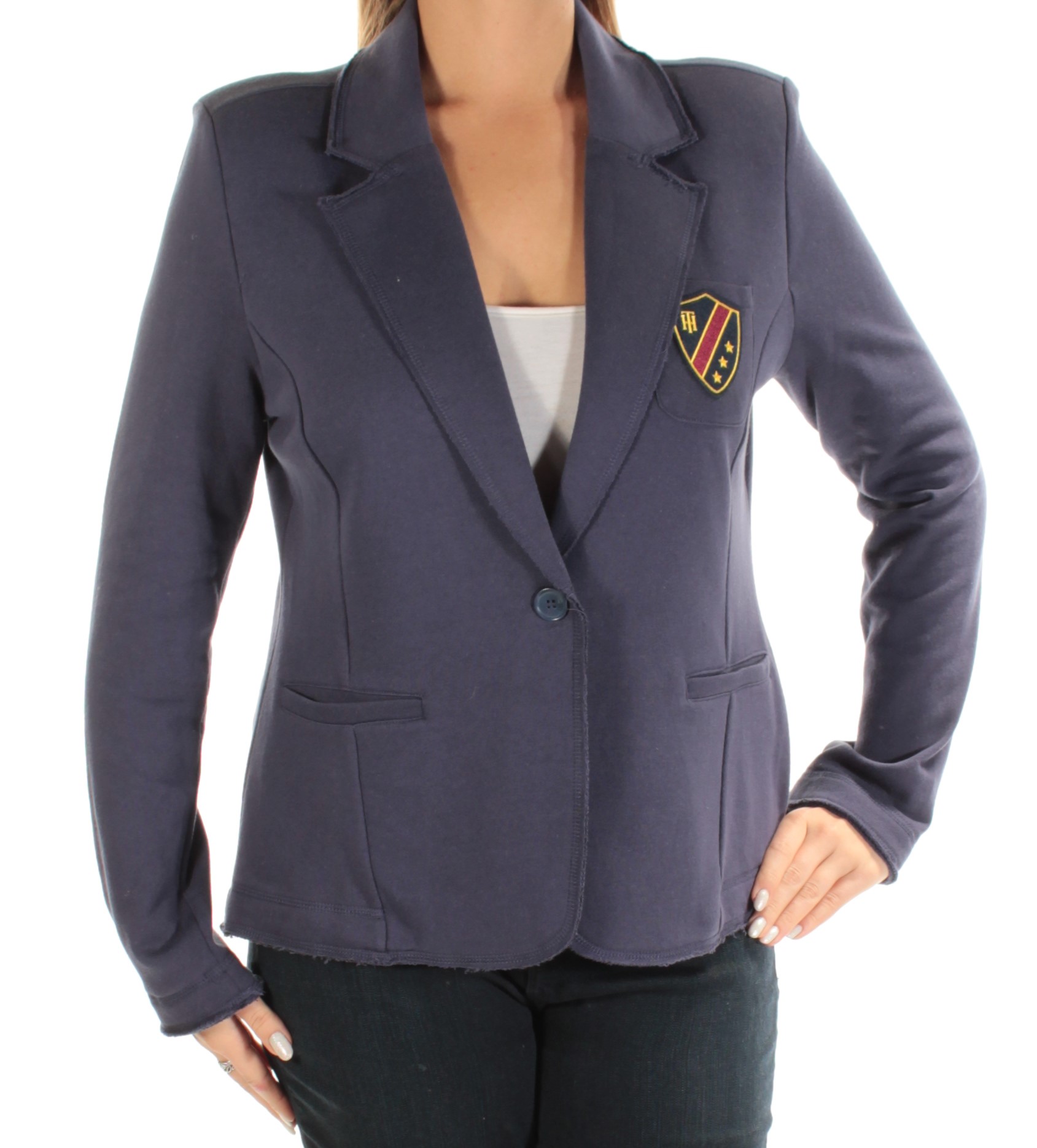 Beaded Oversize Wool Blended Jacket Women Short Coat