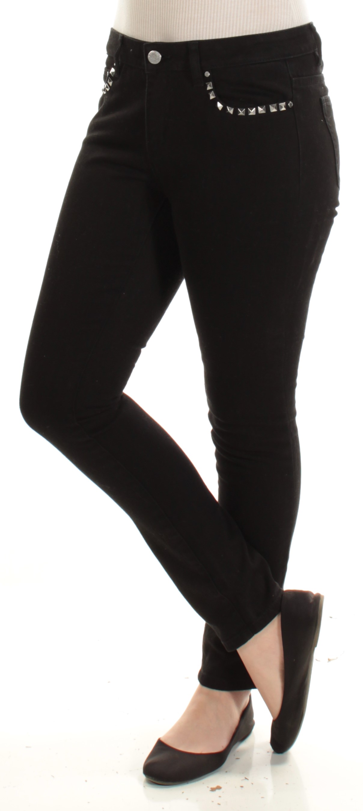 MICHAEL KORS Womens Black Embellished Casual Jeans 6 eBay