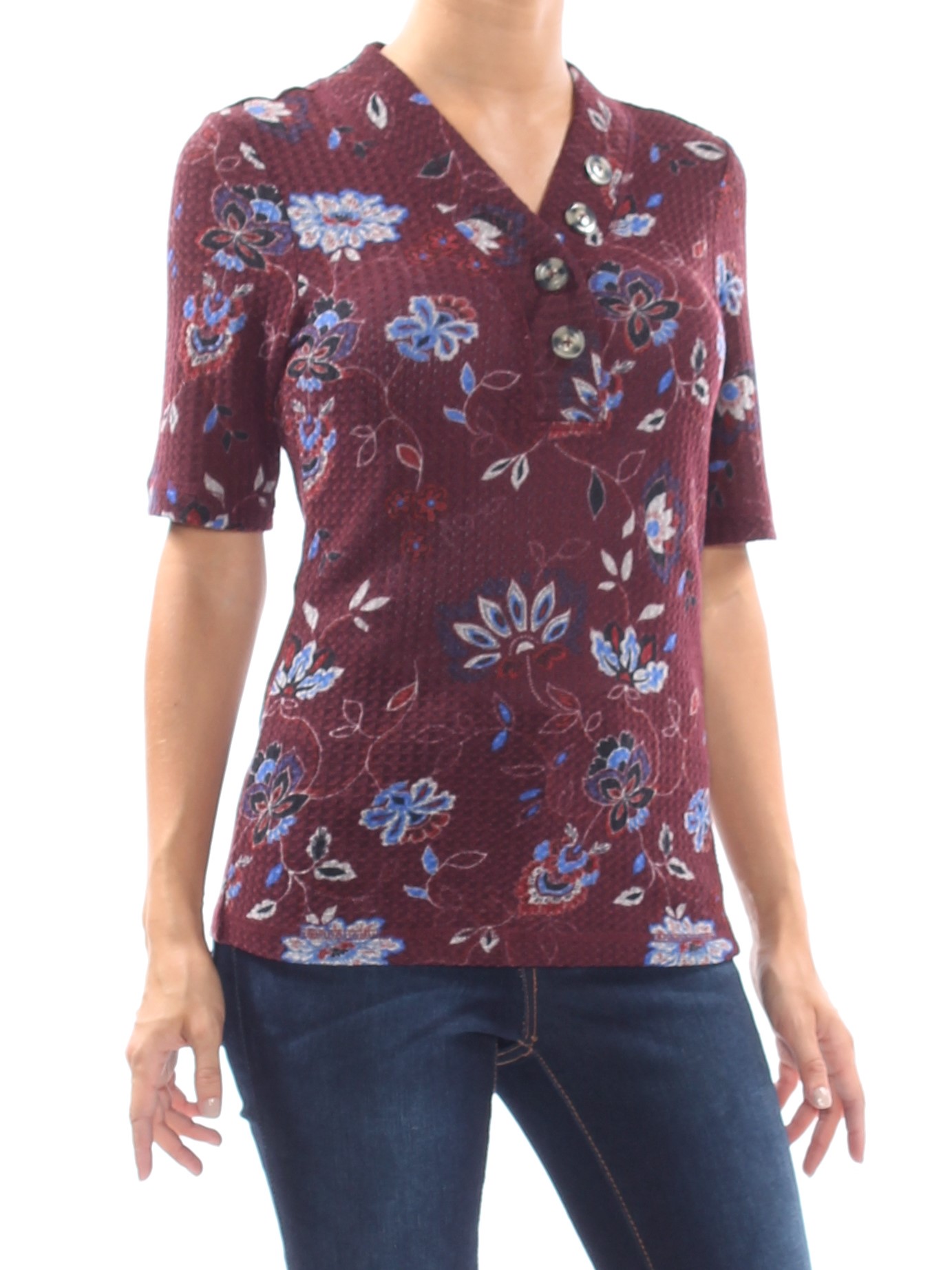 maroon henley