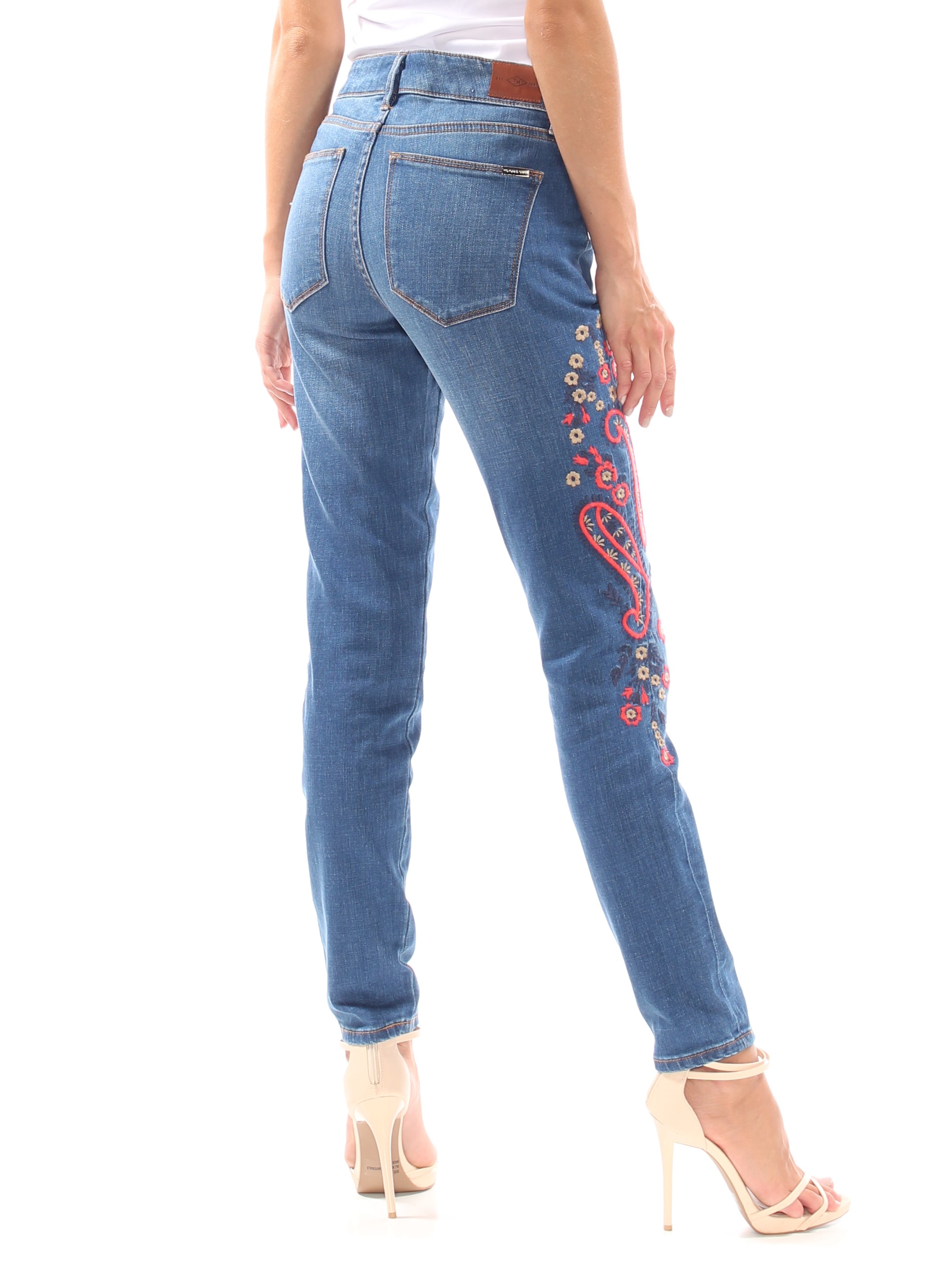tommy hilfiger embroidered jeans