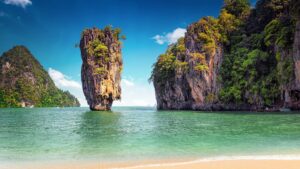 James Bond Island Beach, included in tours offered by Asia Vacation Group