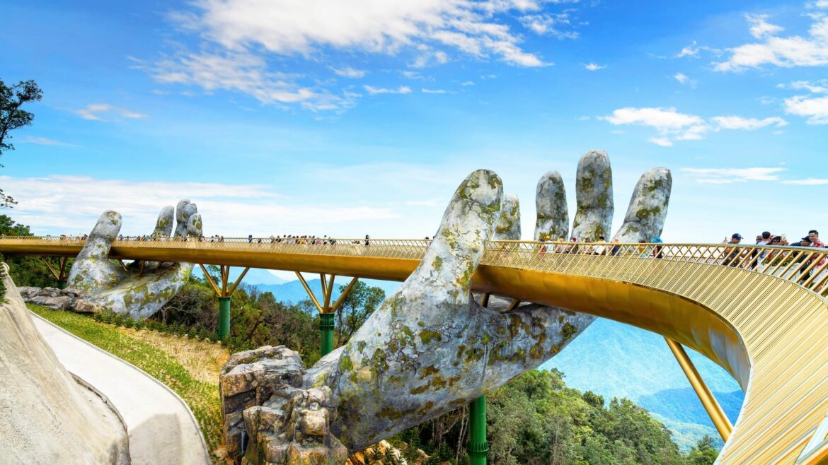 Golden Bridge on Ba Na Hill, Da Nang, Vietnam