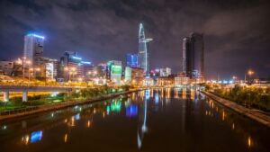Sai Gon river, Vietnam, included in tours offered by Asia Vacation Group