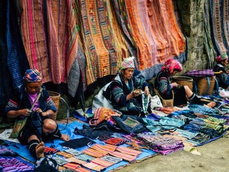 Sapa hill tribe market, Vietnam, included in tours offered by Asia Vacation Group