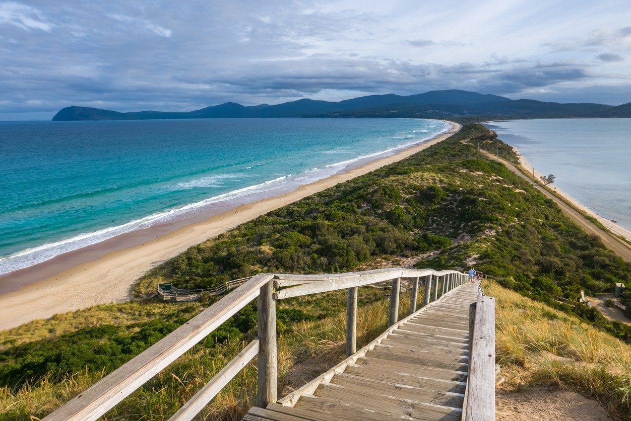 beautiful and peaceful Bruny island in Tasmania