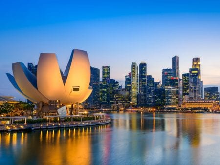 Marina Bay Twilight in Singapore