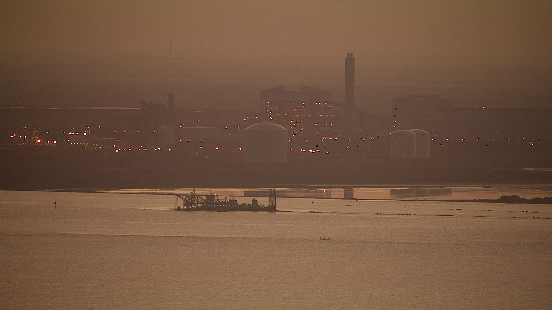 HD stock footage aerial video of the Alcoa Aluminum Plant, on the
