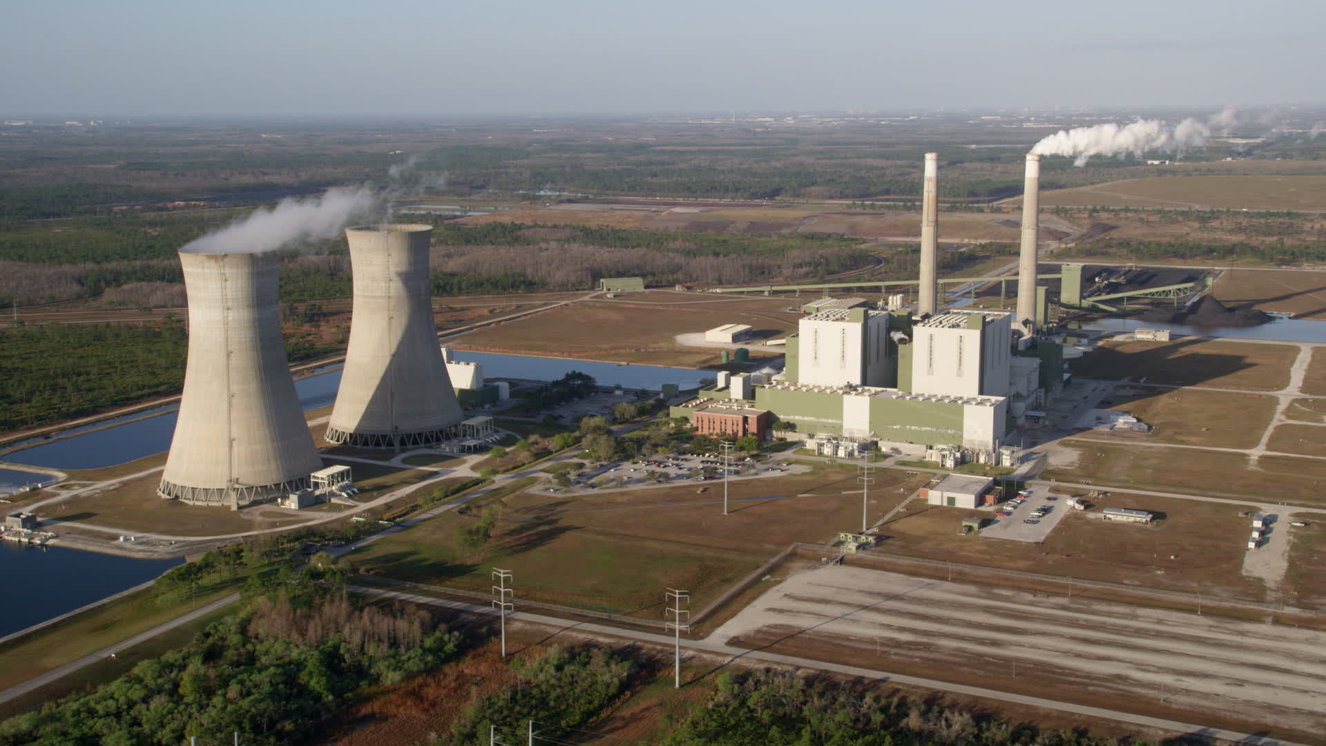 5K stock footage aerial video flyby the Stanton Energy