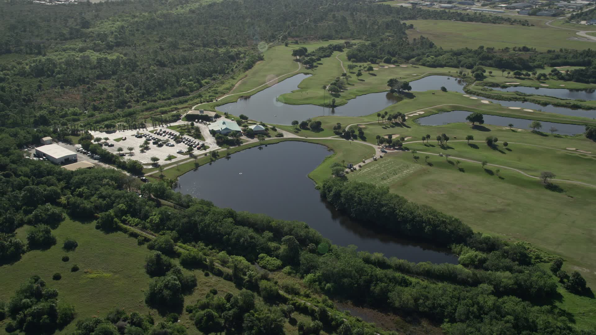 5K Stock Footage Aerial Video Approach And Orbit The Fairwinds Golf 