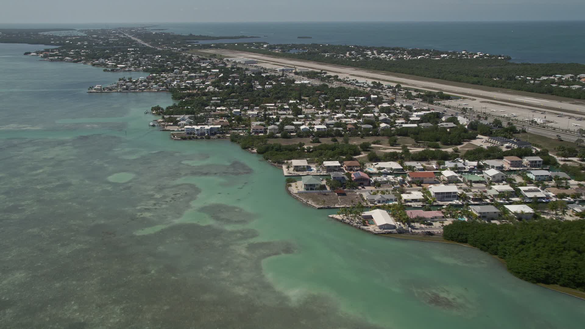 5K stock footage aerial video of flying by neighborhoods near Florida