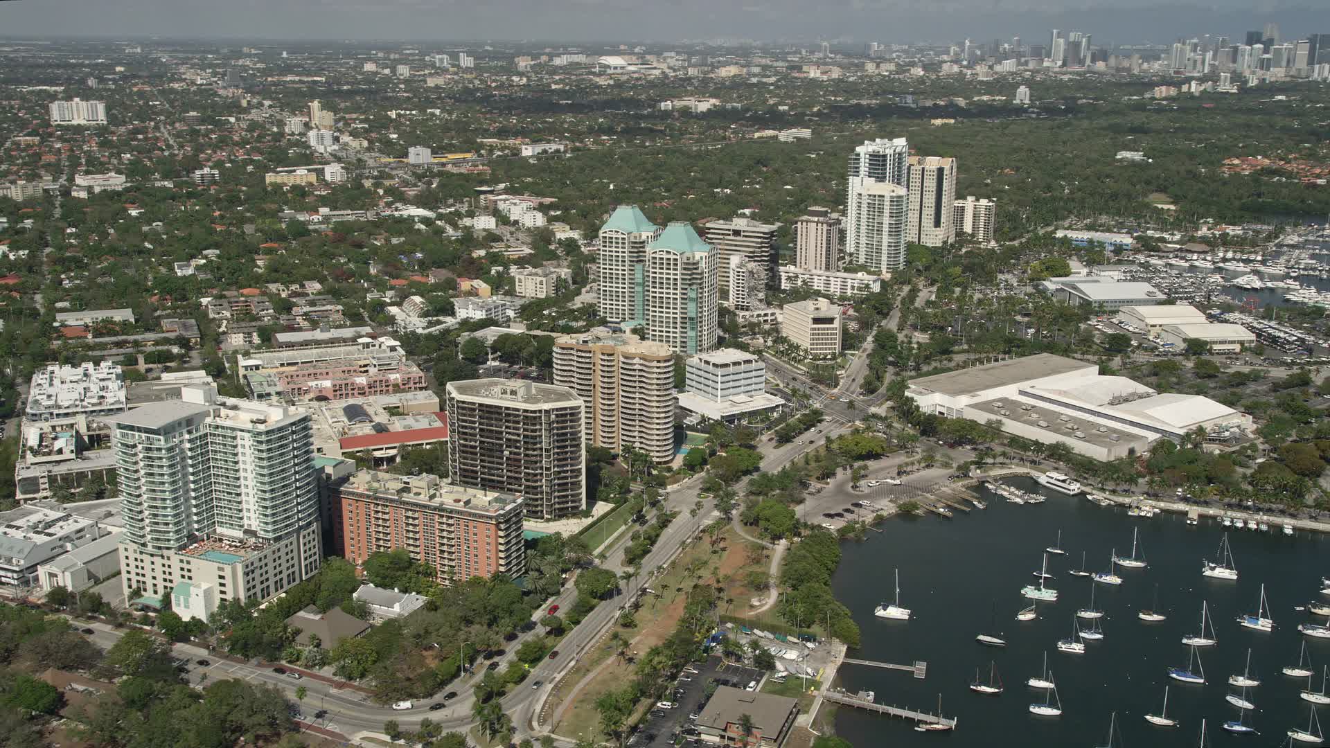Coconut Grove, Florida Aerial Stock Footage 15 Videos Axiom Images