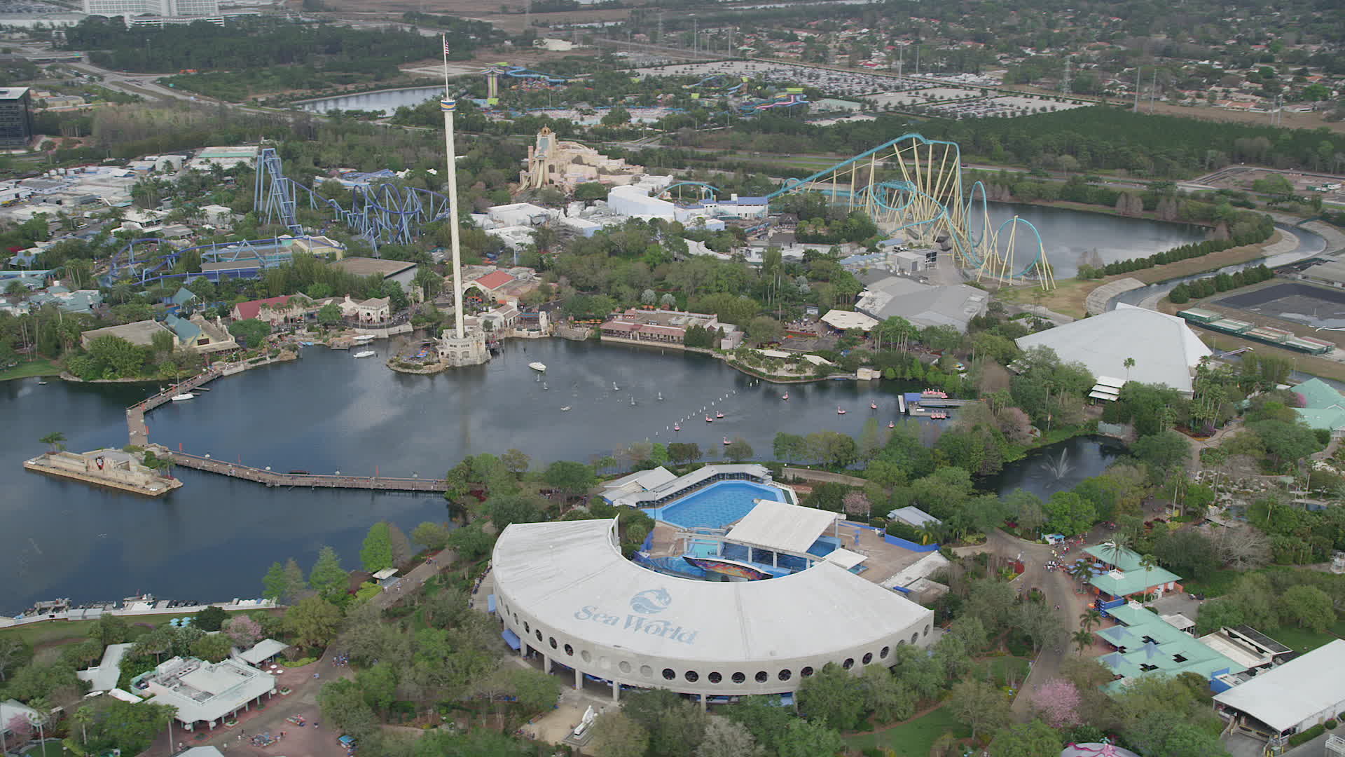 Seaworld Orlando Orlando Aerial Stock Footage 2 Videos Axiom Images