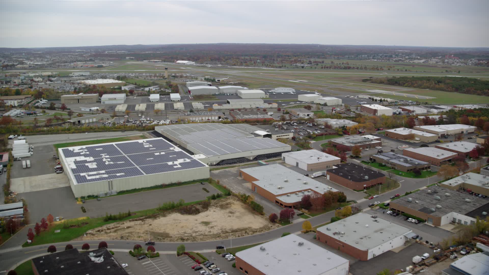 Republic Airport, Farmingdale Aerial Stock Footage 5 Videos Axiom
