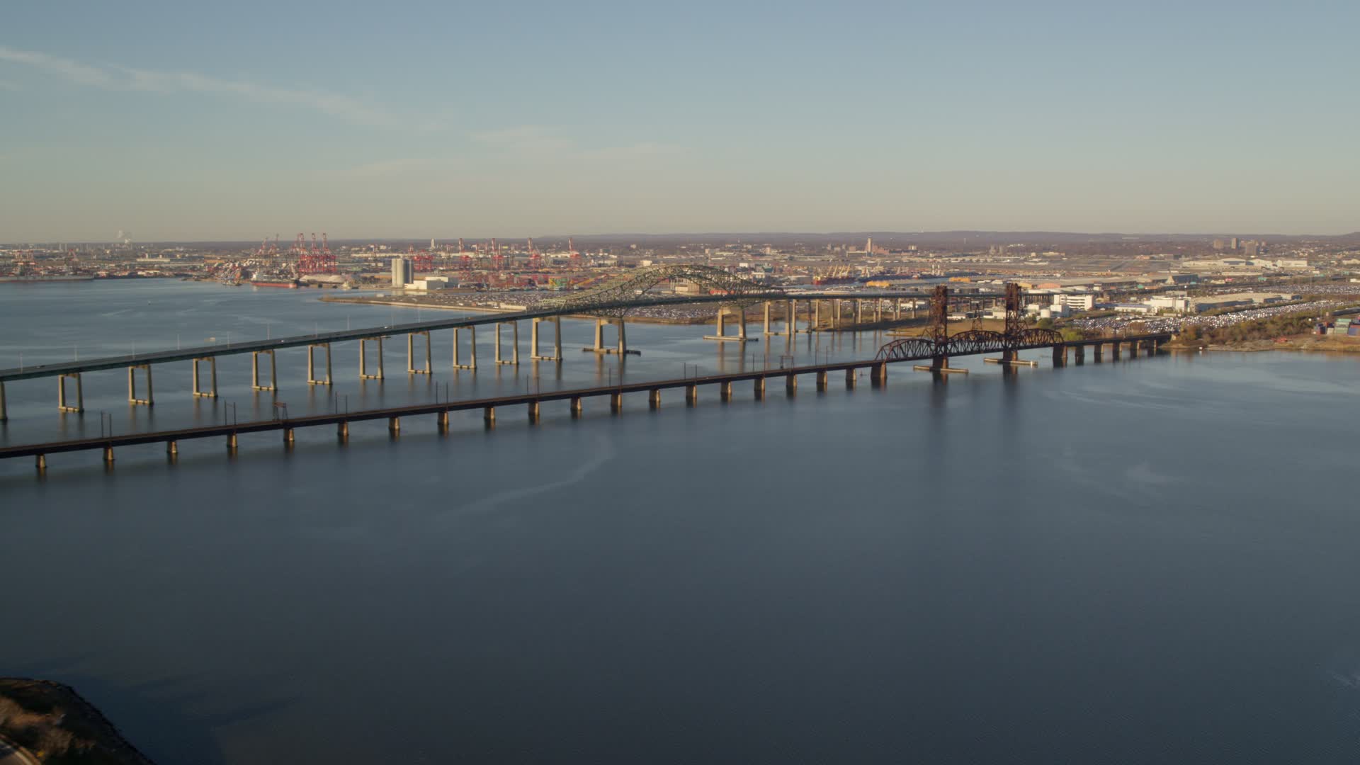 Newark Bay Bridge, New Jersey Aerial Stock Footage 12 Videos Axiom