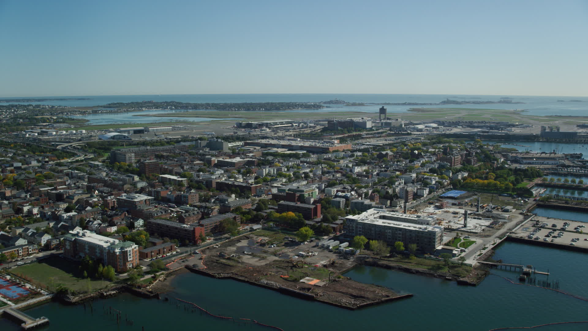 East Boston, Massachusetts Aerial Stock Footage 1 Video Axiom Images