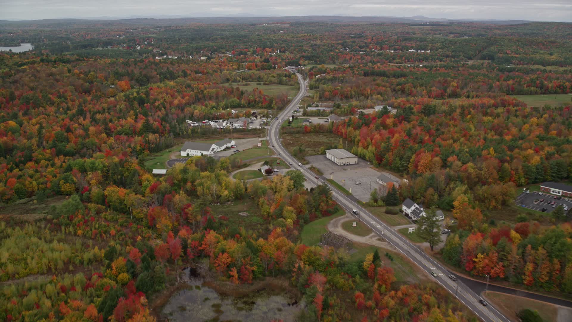 Manchester, Maine Aerial Stock Footage - 4 Videos  Axiom Images