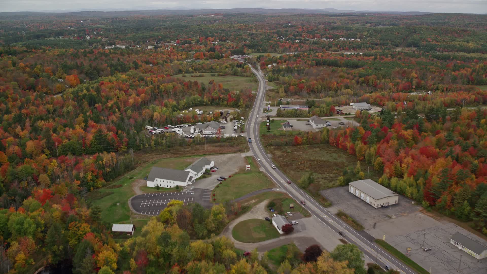 5-5k-stock-footage-aerial-video-approaching-western-avenue-surrounded