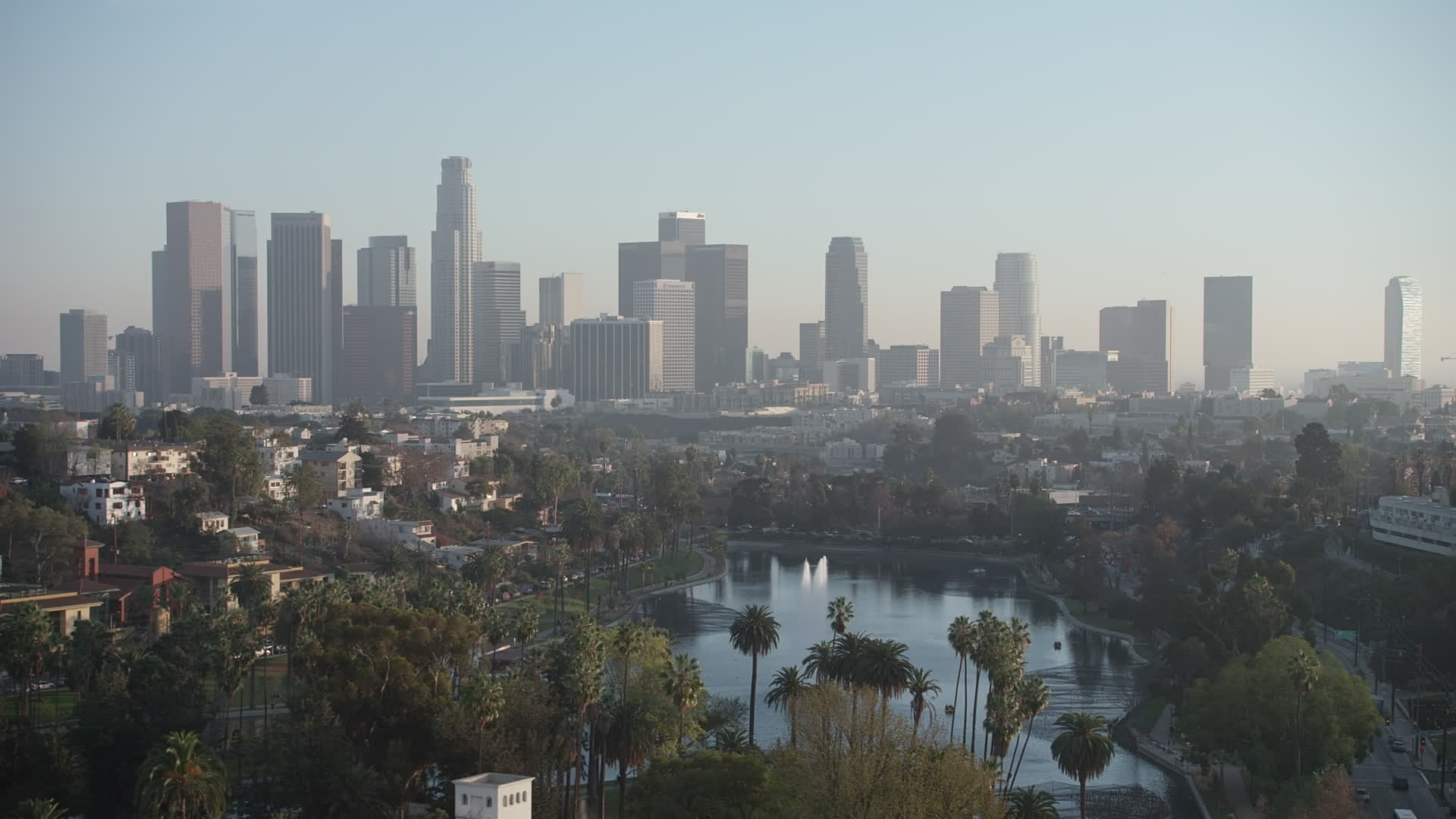 Downtown Los Angeles, California Aerial Stock Footage 1193 Videos