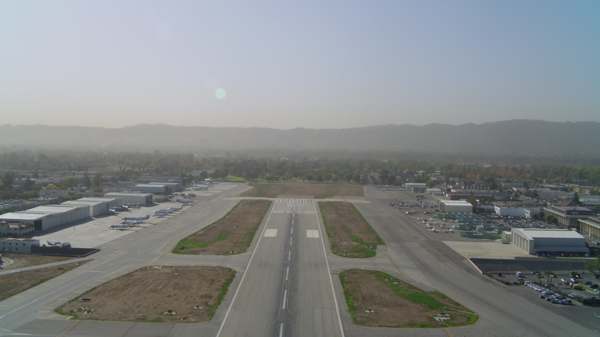 Van Nuys Airport, San Fernando Valley Aerial Stock Footage 5 Videos