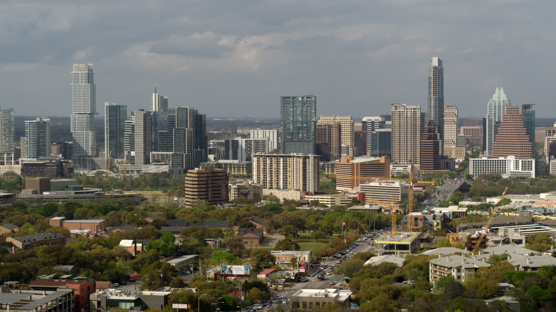 5 7k Stock Footage Aerial Video Ascend For A View Of The Citys Skyline