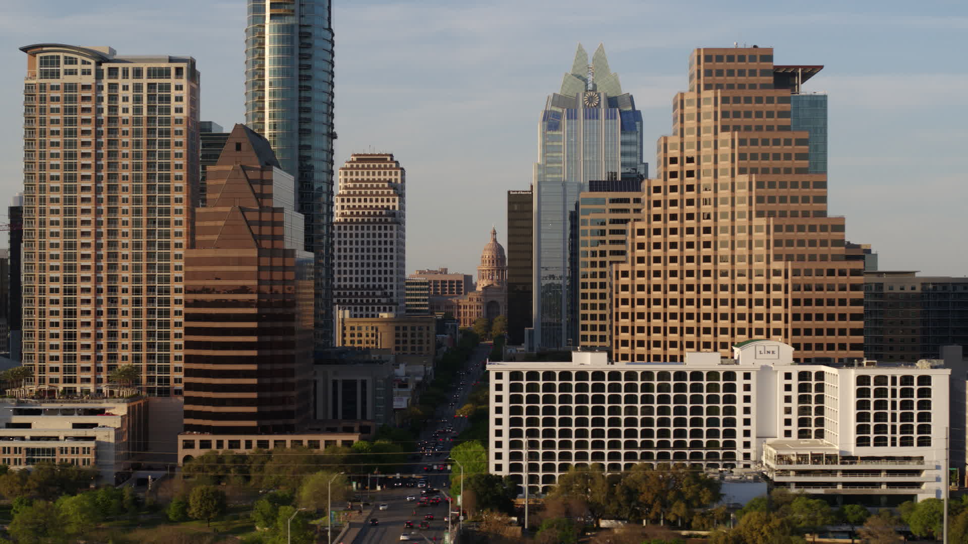 5.7K stock footage aerial video of the state capitol building seen