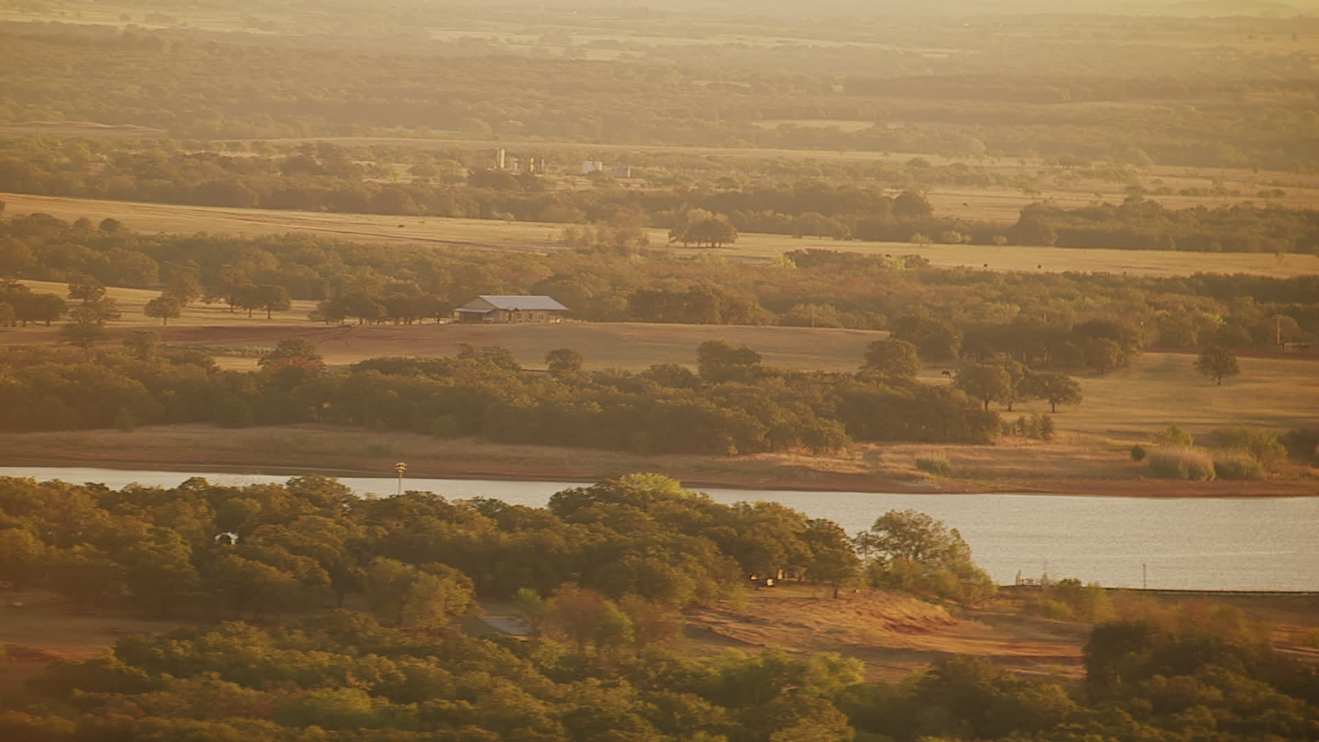 Comanche Lake, Oklahoma Aerial Stock Footage 2 Videos Axiom Images