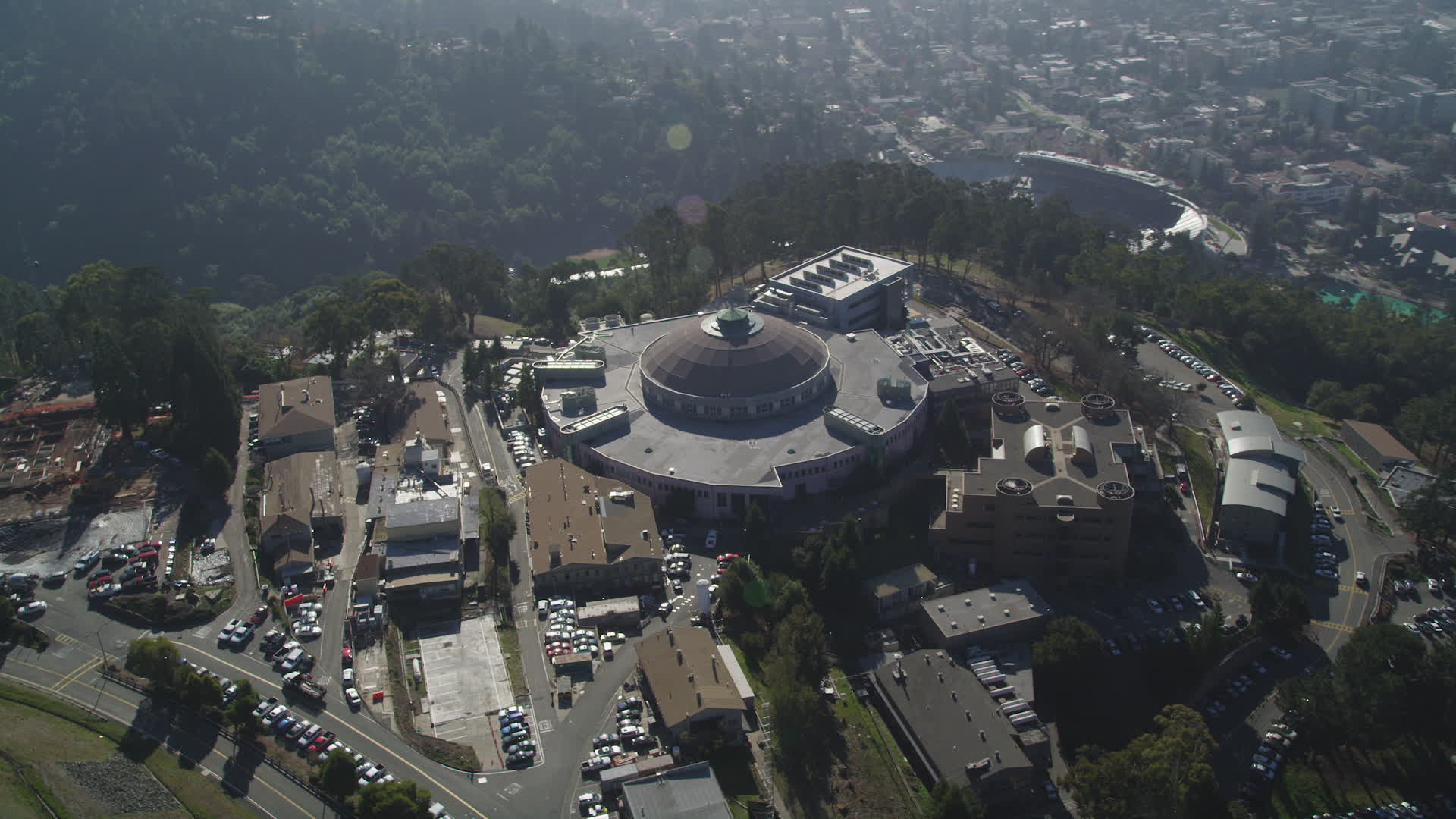 5K stock footage aerial video orbit Advanced Light Source science