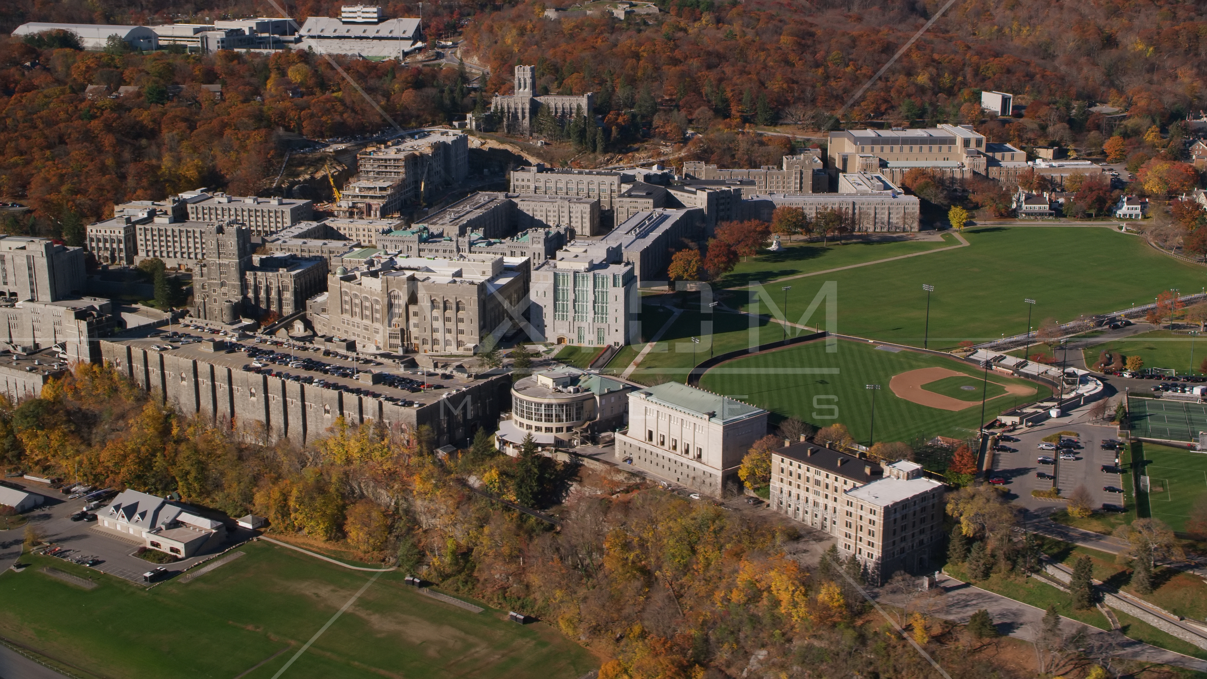 The United States Military Academy at West Point in Autumn, New York