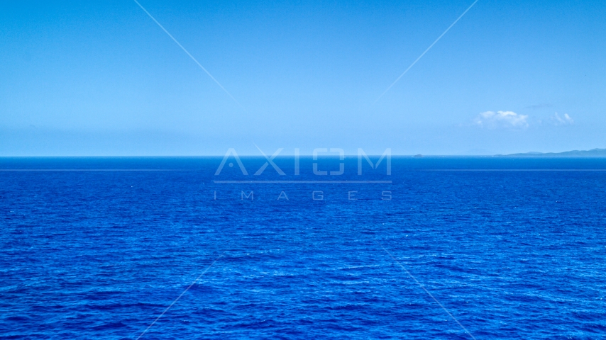 Sapphire ocean waters of the Atlantic Ocean Aerial Stock Photo AX102_094.0000000F | Axiom Images