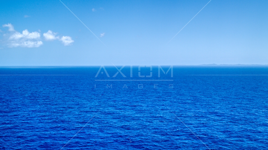 Sapphire blue ocean waters of the Atlantic Ocean Aerial Stock Photo AX102_096.0000000F | Axiom Images