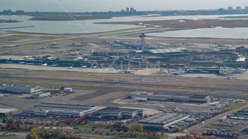 Control Tower And Terminals Of John F Kennedy International Airport In