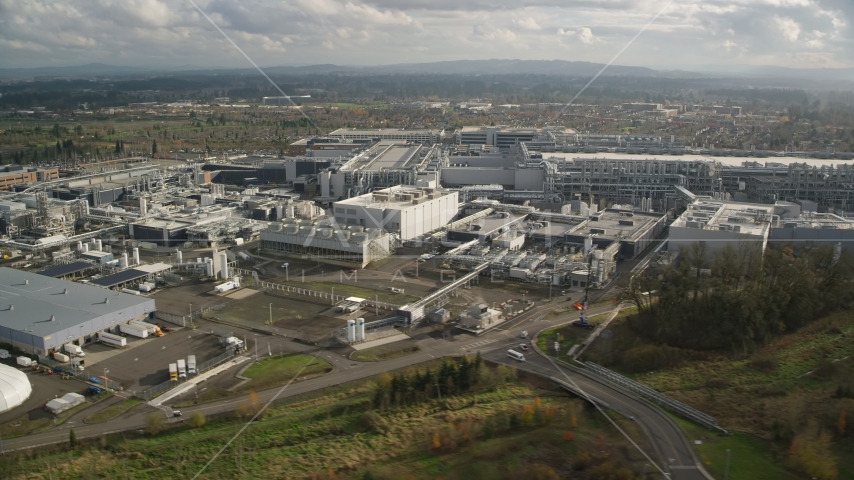 The Intel Ronler Acres Campus, Hillsboro, Oregon Aerial Stock Photo AX154_254.0000151F | Axiom Images