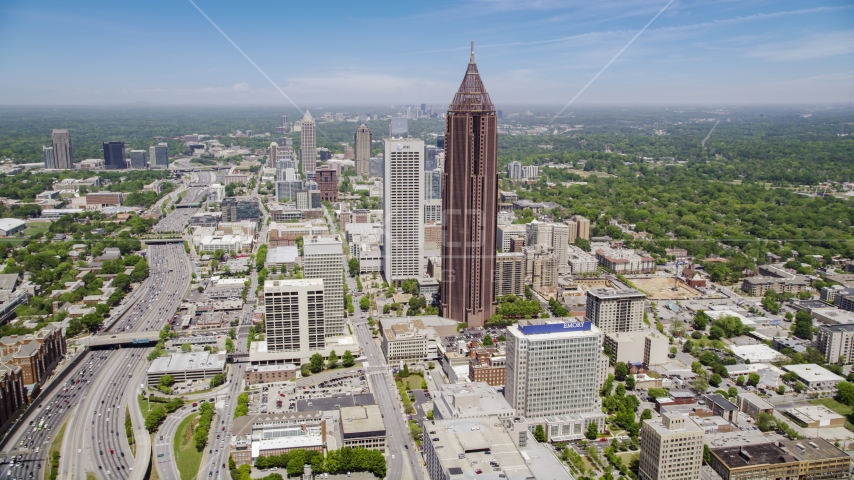 Bank of America Plaza, Midtown Atlanta, Georgia Aerial Stock Photos AX36_008.0000053F