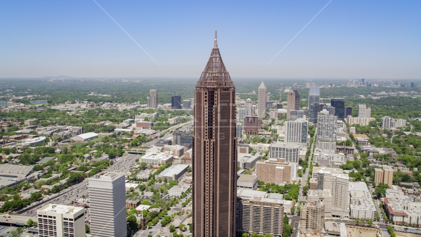 Bank of America Plaza, Midtown Atlanta Aerial Stock Photos AX36_009.0000007F