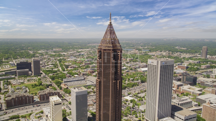 Bank of America Plaza, Midtown Atlanta, Georgia Aerial Stock Photo AX36_009.0000217F | Axiom Images