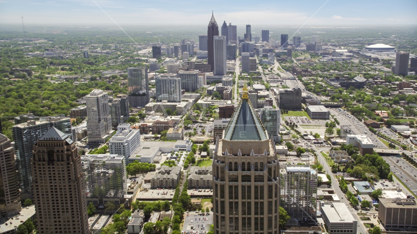 GLG Grand, One Atlantic Center, Midtown Atlanta skyscrapers, Georgia Aerial Stock Photo AX36_016.0000289F | Axiom Images