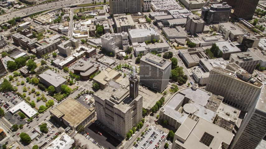 The AT&T Communications Building in Downtown Atlanta, Georgia Aerial Stock Photo AX36_024.0000333F | Axiom Images