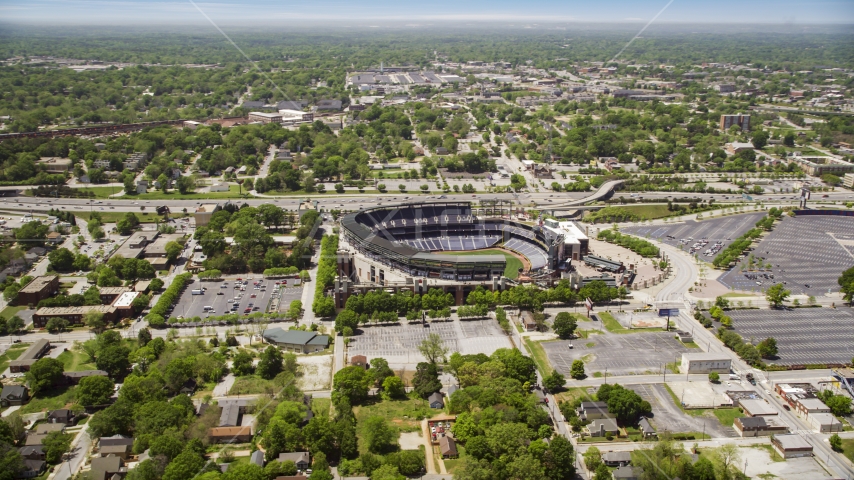 Major League Baseball Stadium, Atlanta, Georgia Aerial Stock Photo AX36_029.0000121F | Axiom Images