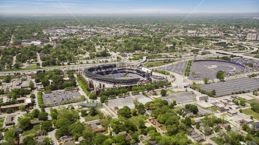 Turner Field, a Major League Baseball Stadium, in Atlanta, Georgia Aerial Stock Photos AX36_029.0000237F